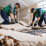 Carpet removal process with professional removal company