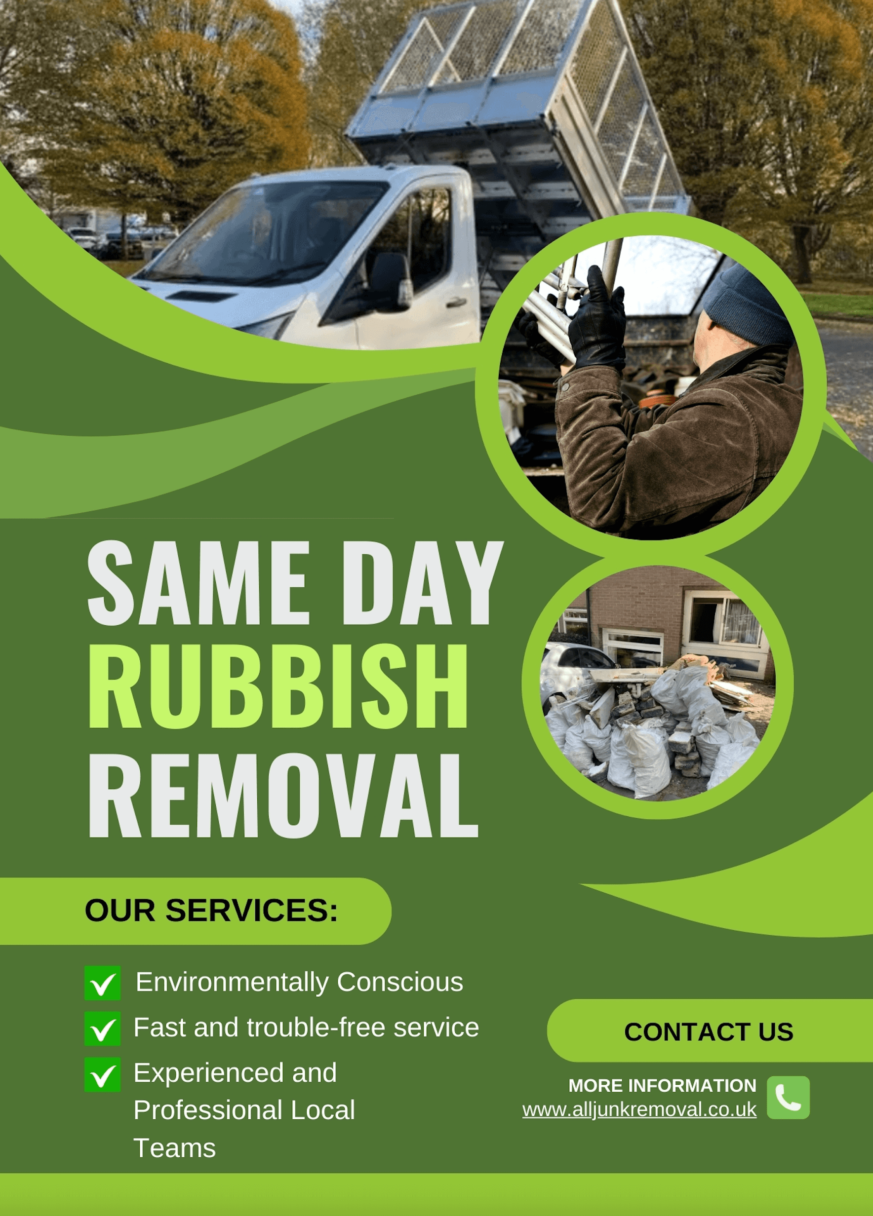 SAME DAY RUBBISH REMOVAL SERVICE